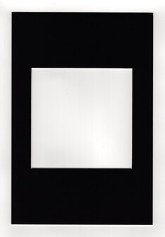 Passepartout 20x30 - 15x15 kleur zwart 