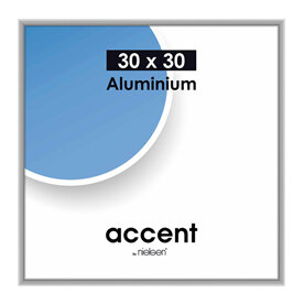 Nielsen Fotolijst aluminium Accent Mat Zilver 30x30 cm